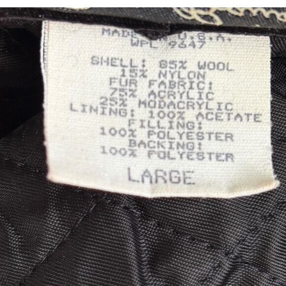 VTG  Eddie Bauer Wool Plaid Trapper Hat As Seen On TV Grumpy Old Men Style 90s - Picture 9 of 11